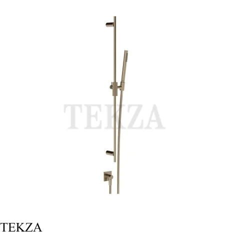 Gessi Inverso RIGATO Душевой комплект с гарнитуром и выводом 73541-149, Finox Brushed Nickel