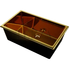 Omoikiri Okinoshima 76-U/I Кухонная мойка Natceramic прямоугольная 4993041 золото глянцевое