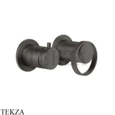 Gessi ANELLO Смеситель для душа с переключателем 2 потока ванна-душ 63380-707, Black Metal Brushed Gessi ANELLO Смеситель для душа с переключателем 2 потока ванна-душ 63380-707, Black Metal Brushed