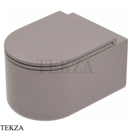 ArtCeram Solida унитаз подвесной чаша без ободка The.Reel SOV001 60 00, Gravel матовый