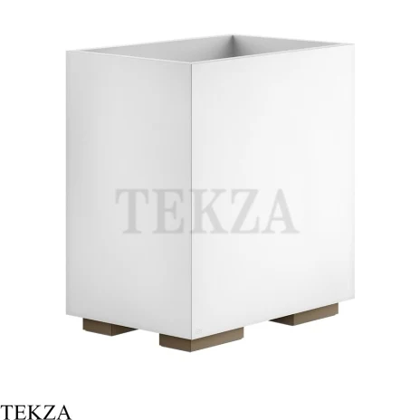 Gessi Rettangolo Ведерко, корзина для мусора, цвет белый 20990-761, Coffee Bronze Brushed PVD