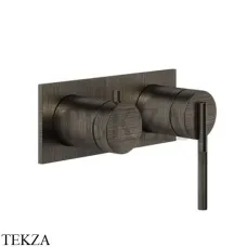 Gessi INGRANAGGIO Смеситель для душа на планке, 2 потока, внешняя часть 63579-187, Aged Bronze Gessi INGRANAGGIO Смеситель для душа на планке, 2 потока, внешняя часть 63579-187, Aged Bronze