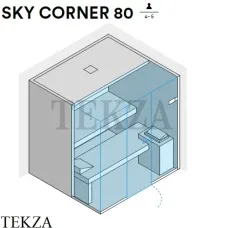 Effegibi SKY CORNER 80 Сауна домашняя финская или BIO SA55410033