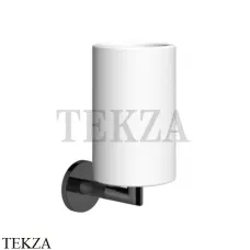 Gessi ANELLO Стакан настенный, композит белый 63707-706, Black Metal Gessi ANELLO Стакан настенный, композит белый 63707-706, Black Metal