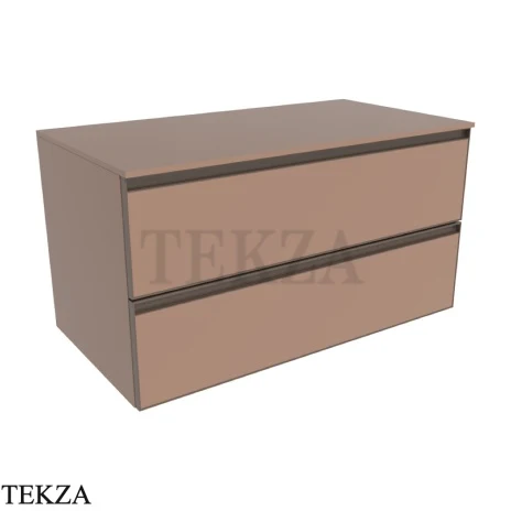 Flaminia Cubika тумба под раковину подвесная 95×50×50 см, 2 ящика, розовый Cipria матовый
