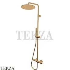 Bossini COSMO Душевая стойка со смесителем, D280, лейка ZEN L10056.022, бронза classic