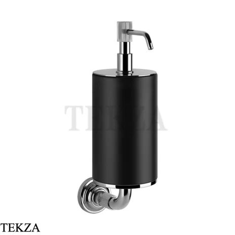 Gessi VENTI20 Дозатор для жидкого мыла настенный черный 65414-031, хром глянец