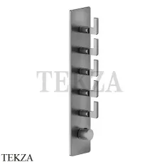 Gessi INCISO WELLNESS Термостат 5 выходов, внешняя часть 58210-706, Black Metal