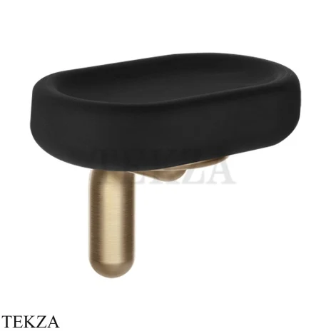 Gessi Goccia Мыльница настенная, черная керамика 38002-726, Warm Bronze Br. PVD