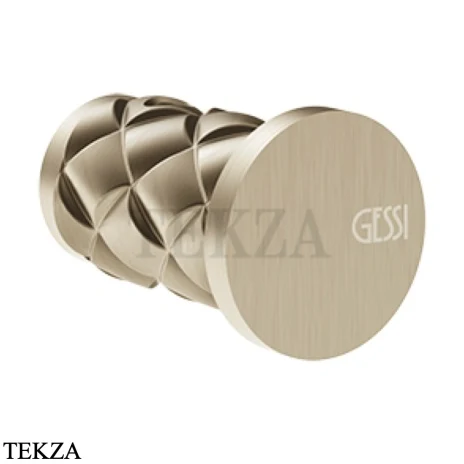 Gessi Pelle Tresse Крючок одинарный для полотенца 78521-149, Finox Brushed Nickel