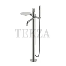 Boheme Stick Смеситель для ванны напольный, комплект Stick 129-NB.3 Nickel Brush LINEA