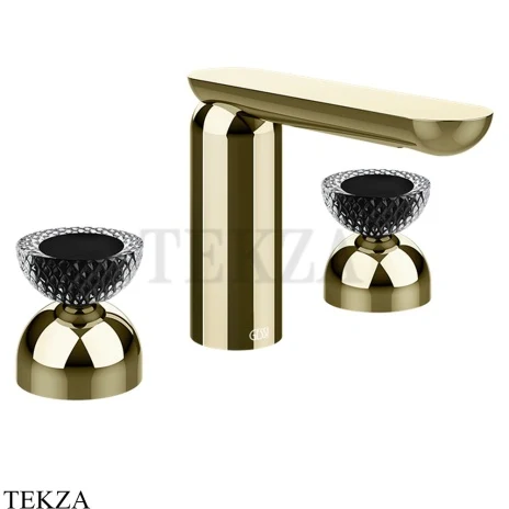 Gessi Perle Смеситель для раковины на 3 отв., без гарнитура 74776-710, шампань глянец