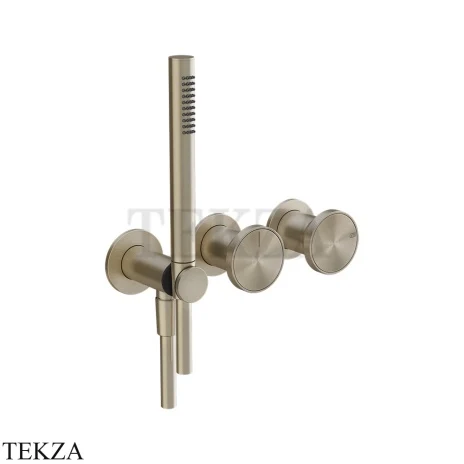 Gessi Origini NEUTRAL Смеситель для душа 2 потока, внешняя часть 66036-149, Finox Brushed Nickel