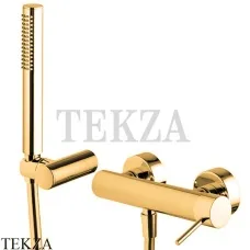 FIMA Carlo Frattini Spillo UP Смеситель для душа настенный, с гарнитуром F3035OR, золото глянец