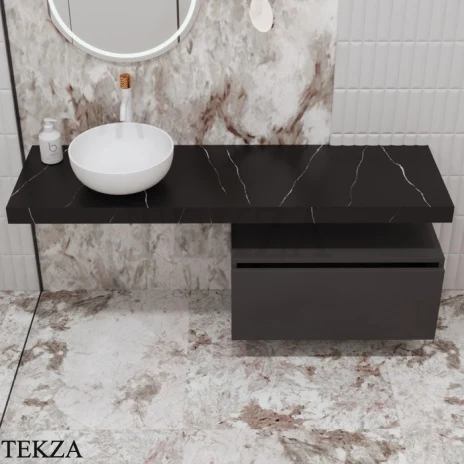 ARMADI ART FLAT Тумба-ящик под столешницу 897-080-A mat, ANTRACITE (антрацит), матовый