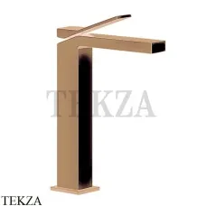Gessi RETTANGOLO K Смеситель для раковины, без донного клапана 53006-726, Warm Bronze Br.