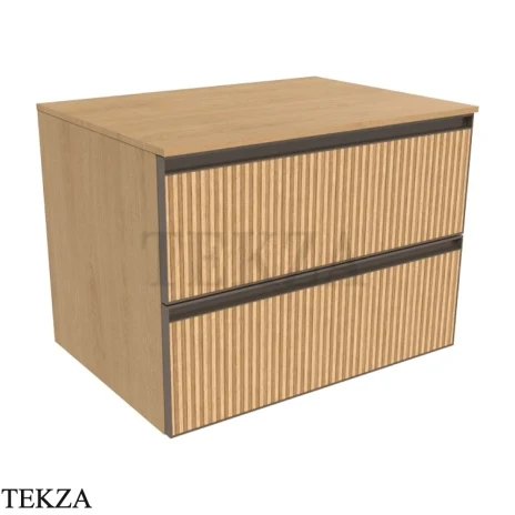 Flaminia Cubika модуль хранения подвесной 70×50×50 см, 2 ящика, натуральный дуб Rovere Naturale Greca
