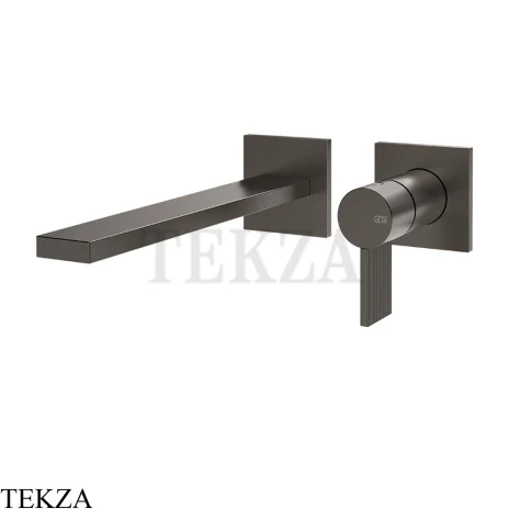 Gessi Inverso RIGATO Смеситель для раковины, внешняя часть 73588-707, Black Metal Br. PVD