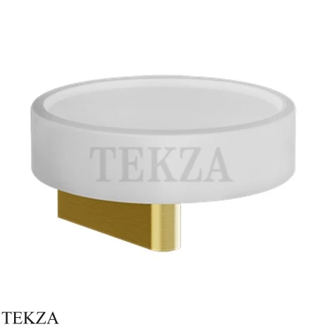 Gessi Origini Мыльница настенная с держателем, белая 66401-716, Gold Br. PVD