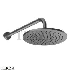 Gessi Origini NATURE Верхний душ настенный, поворотный 66148-707, Black Metal Brushed