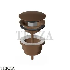 Zucchetti Донный клапан универсальный R97778.XSP21, matt chocolate PVD