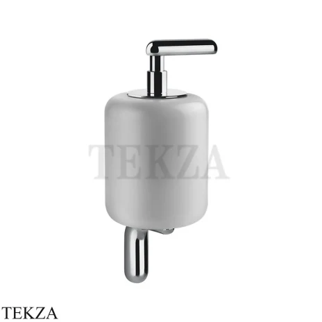 Gessi Goccia Дозатор для жидкого мыла, белая керамика 38013-031, хром глянец