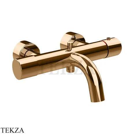 Gessi Habito UNITO Термостатический смеситель для ванны с изливом 70013-735, Warm Bronze PVD