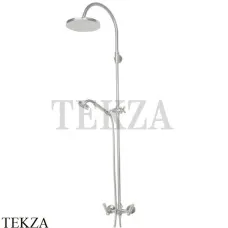 Bossini LIBERTY Душевая колонна со смесителем и гарнитуром L01201.030, хром глянец