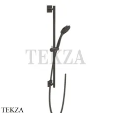 Gessi RILIEVO Штанга в комплекте с душевой лейкой и шлангом 59245-707, Black Metal Brushed