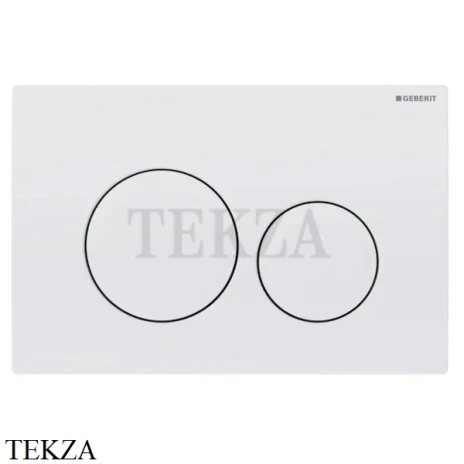 Geberit Delta20 Клавиша смыва, пластик для бачка Delta 115.127.11.1, белый глянец