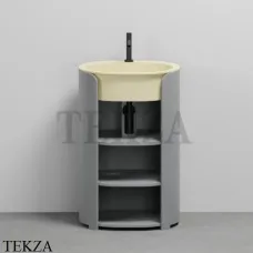 CIELO I Catini Tiberino Тумба отдельностоящая CAMTL, с 3-мя полками, слив в стену, Brina-Canapa
