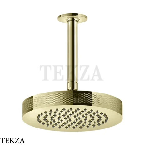 Gessi INCISO SHOWER Верхняя душевая лейка с кронштейном под размер 58188-710, Brass PVD