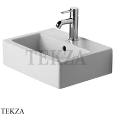 Duravit Vero Раковина подвесная или на тумбу, с переливом 0704450000, белый глянец