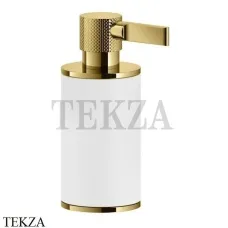 Gessi INCISO accessories Дозатор для жидкого мыла или лосьона, белый 58537-246, Gold PVD