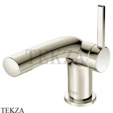 Keuco Edition 400 Смеситель для раковины 80, с донным клапаном 51504050000, Никель шлифованный