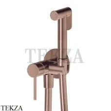 Newform Гигиенический душ с держателем и смесителем, 886E.59.067, PVD Br. Copper Bronze