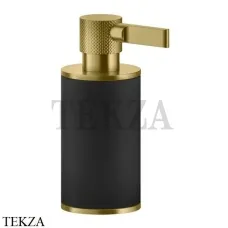 Gessi INCISO accessories Дозатор настольный для жидкого мыла, черный 58538-716, Gold Br. PVD