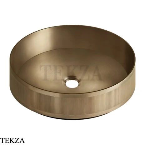 Gessi VENTI20 Умывальник на столешницу 65601-726 Warm Steel Brushed PVD