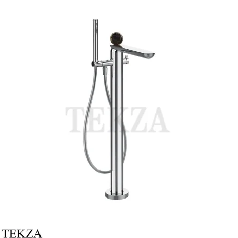 Gessi Perle Смеситель для ванны напольный, внешняя часть 74229-031, хром глянец