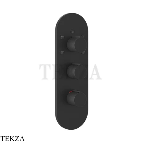 Gessi Ingranaggio-Anello Термостат для душа, 5 потоков, внешняя часть 43072-299, Black XL