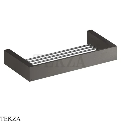 Gessi Rettangolo Решетка-полка в душевую зону 30 см 20947-707, Black Metal Br. PVD