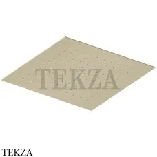 QuadroDesign Потолочная квадратная душевая лейка 34 см, SF040 OC, Light Gold