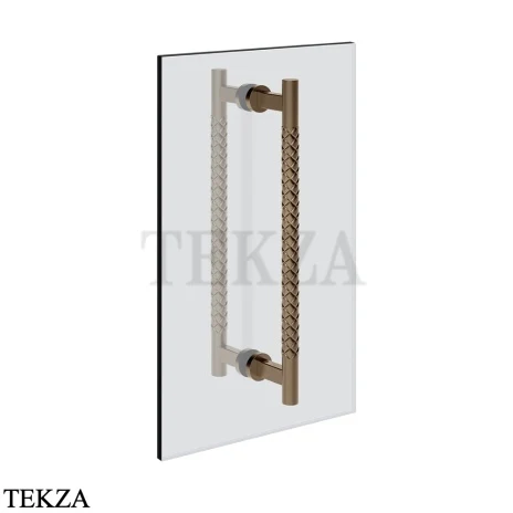 Gessi Pelle Tresse Полотенцедержатель для крепления на стекло, 45 см 78632-761, Coffee Bronze Brushed PVD