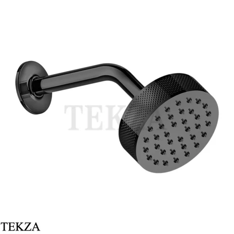Gessi INCISO SHOWER Верхняя душевая лейка с кронштейном 58189-706, Black Metal PVD