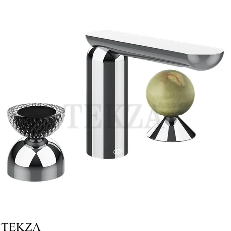 Gessi Perle Смеситель для раковины на 3 отв., без гарнитура 74758-031, хром глянец