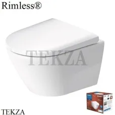 Duravit D-Neo Унитаз подвесной без ободка (комплект) 45770900A1, сиденье микролифт SoftClose, белый глянец