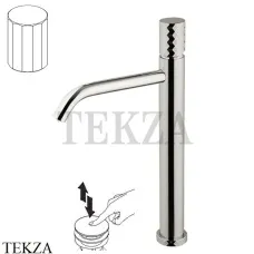 FIMA Carlo Frattini Spillo TECH V Смеситель для раковины, с донным клапаном F3031T/HXSVSN, Brushed nickel