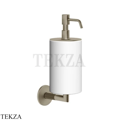 Gessi INGRANAGGIO Дозатор для жидкого мыла настенный белый 63813-149, Finox Brushed Nickel