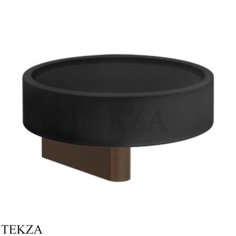 Gessi Origini Мыльница настенная с держателем, черная 66402-845, Dark Bronze