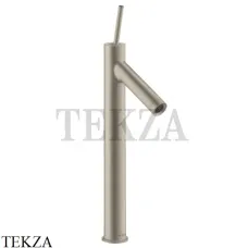 Axor Starck 250 Смеситель для раковины высокий, с донным клапаном 10129820, Brushed Nickel